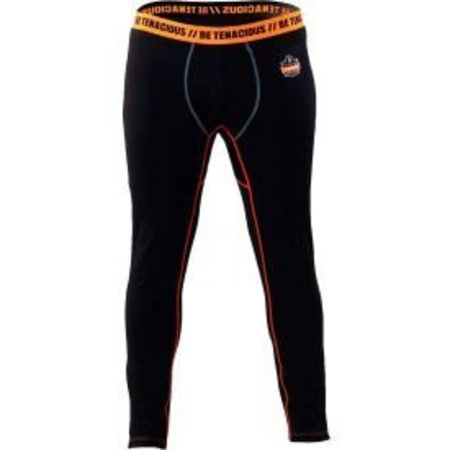 ERGODYNE Ergodyne N-Ferno® 6480 Thermal Base Layer Bottoms, Black, Large 40804